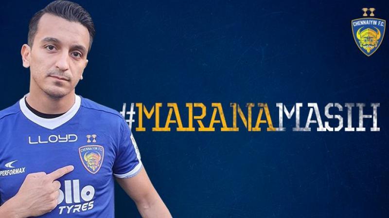 The versatile Afghanistan player can play as a central defensive midfielder or central defender and has previous experience of playing in India with Aizawl FC. (Photo: Twitter) The versatile Afghanistan player can play as a central defensive midfielder or central defender and has previous experience of playing in India with Aizawl FC. (Photo: Twitter)