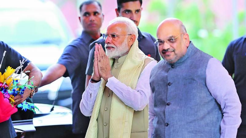 Prime Minister Narendra Modi and BJP president Amit Shah (Photo: AP) Prime Minister Narendra Modi and BJP president Amit Shah (Photo: AP)