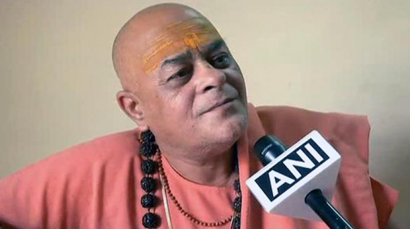 Swami Akhileshwaranand Giri said formation of cow ministry will attract even more budget into Madhya Pradesh and that he wanted the cow to be removed from the category of animal. (Photo: ANI) Swami Akhileshwaranand Giri said formation of cow ministry will attract even more budget into Madhya Pradesh and that he wanted the cow to be removed from the category of animal. (Photo: ANI)