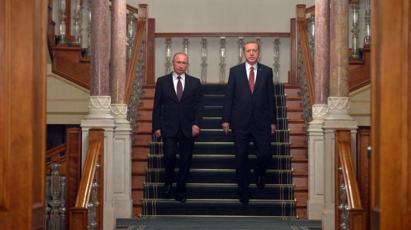 Russian President Vladimir Putin and his Turkish counterpart Tayyip Erdogan. (Photo: AP) Russian President Vladimir Putin and his Turkish counterpart Tayyip Erdogan. (Photo: AP)