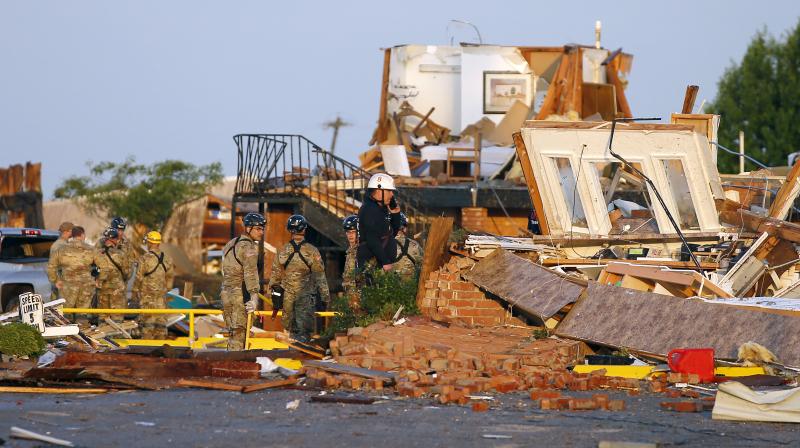 The two people who were killed were in the mobile home park, White said. (Photo:AP) The two people who were killed were in the mobile home park, White said. (Photo:AP)