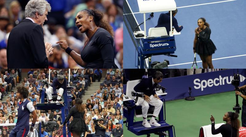 Serena Williams claimed that chair umpire Carlos Ramos meted out penalties for infractions that male players could have gotten away with, specifically a violation for verbal abuse after she called him a Serena Williams claimed that chair umpire Carlos Ramos meted out penalties for infractions that male players could have gotten away with, specifically a violation for verbal abuse after she called him a