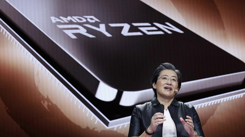 The processor runs with the 7 nanometer Radeon VII GPU. The processor runs with the 7 nanometer Radeon VII GPU.