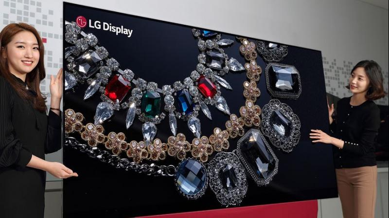The 88-inch 8K LG TV. (Photo: The Verge) The 88-inch 8K LG TV. (Photo: The Verge)