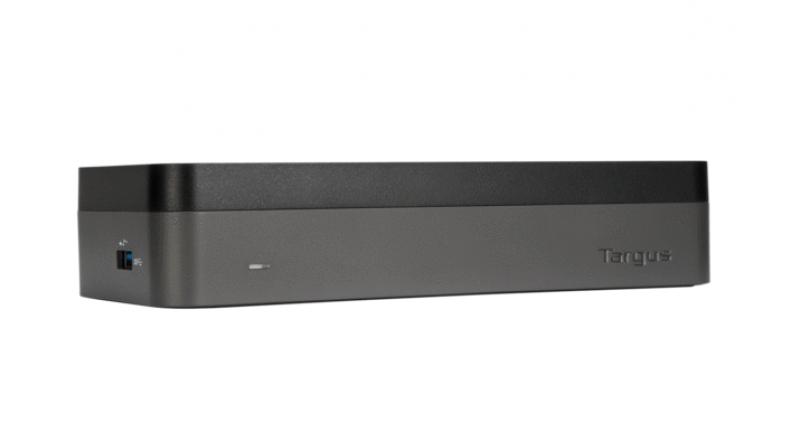 A CES 2019 Innovations Awards Honoree, the USB-C Universal Quad Video HD Docking Station (DOCK520USZ) allows a laptop to connect to up to four monitors via (4) HDMI video out ports. A CES 2019 Innovations Awards Honoree, the USB-C Universal Quad Video HD Docking Station (DOCK520USZ) allows a laptop to connect to up to four monitors via (4) HDMI video out ports.