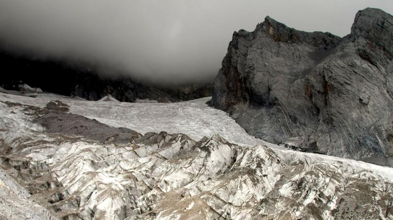 The Baishui glacier on the Jade Dragon Snow Mountain in the southern province of Yunnan in China is one of the fastest melting glaciers in the world as it has lost 60 per cent of its mass since 1982. (Photo: AP) The Baishui glacier on the Jade Dragon Snow Mountain in the southern province of Yunnan in China is one of the fastest melting glaciers in the world as it has lost 60 per cent of its mass since 1982. (Photo: AP)