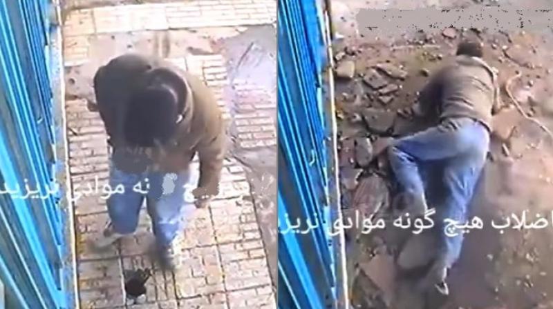 The man was thrown to the ground (Photo: YouTube) The man was thrown to the ground (Photo: YouTube)