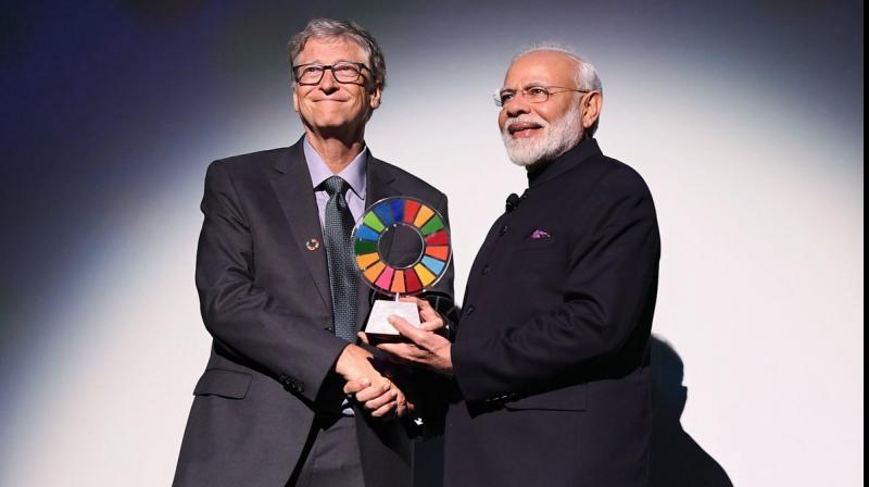 'Campaign has not only improved lives of crores of Indians, but has also played significant role in achieving goals set by UN,' Modi said. (Photo: Twitter) 'Campaign has not only improved lives of crores of Indians, but has also played significant role in achieving goals set by UN,' Modi said. (Photo: Twitter)