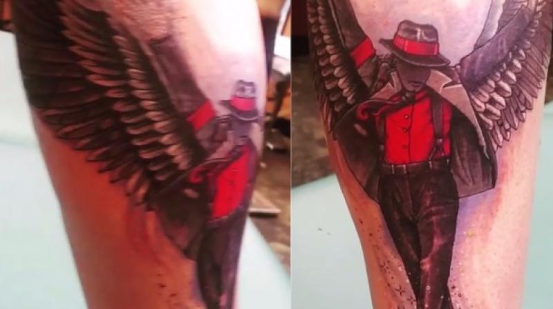 Screenshots of the tattoo( Pic courtesy: Instagram/ princejackson). Screenshots of the tattoo( Pic courtesy: Instagram/ princejackson).