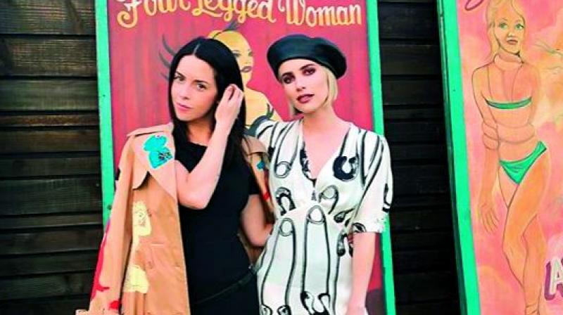 Emma Roberts with a friend Emma Roberts with a friend