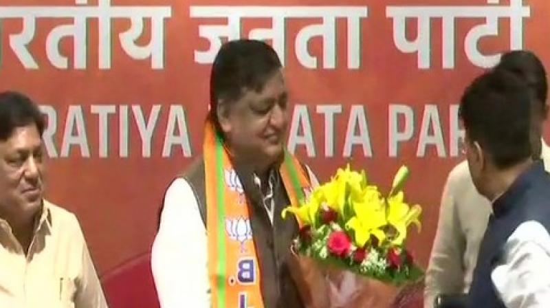 Addressing the press, Agrawal said, 'I just want to serve the BJP, I have no conditions and no demands for a ticket in the Rajya Sabha.' (Photo: ANI) Addressing the press, Agrawal said, 'I just want to serve the BJP, I have no conditions and no demands for a ticket in the Rajya Sabha.' (Photo: ANI)