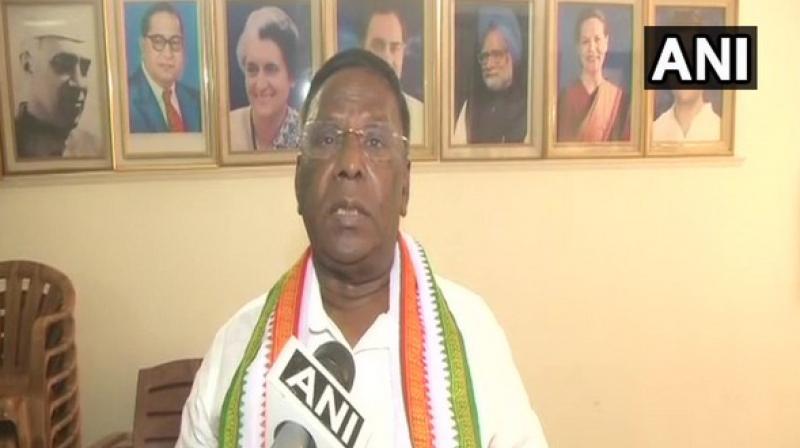 Continuing his attack on Modi, Narayanaswamy said that the Prime Minister was talking more on Pulwama attack, surgical strike and Pakistan and said he 'insulted' the armed forces by taking credit. (Photo: ANI) Continuing his attack on Modi, Narayanaswamy said that the Prime Minister was talking more on Pulwama attack, surgical strike and Pakistan and said he 'insulted' the armed forces by taking credit. (Photo: ANI)