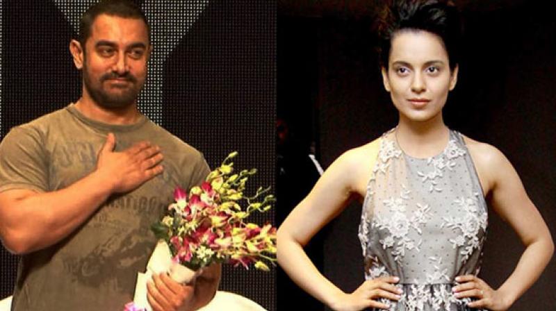 Aamir Khan and Kangana Ranaut Aamir Khan and Kangana Ranaut