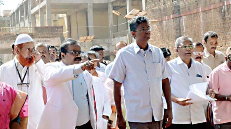Newly inducted minister Satish Jarkiholi, brother of dissident Congress MLA Ramesh Jarkiholi inaugurates various developmental works in Belagavi on Monday. Newly inducted minister Satish Jarkiholi, brother of dissident Congress MLA Ramesh Jarkiholi inaugurates various developmental works in Belagavi on Monday.