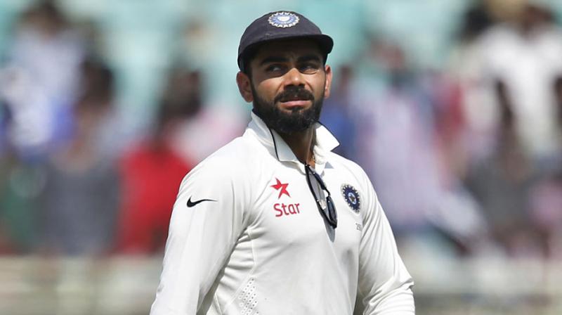 Skipper Virat Kohli's batting played a big part in India's win over England in the second Test in Visakhapatnam. (Photo: AP) Skipper Virat Kohli's batting played a big part in India's win over England in the second Test in Visakhapatnam. (Photo: AP)