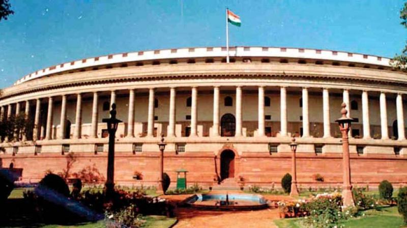 The current regime has a brute majority in the Lok Sabha and a managed one in the Rajya Sabha. (Twitter)