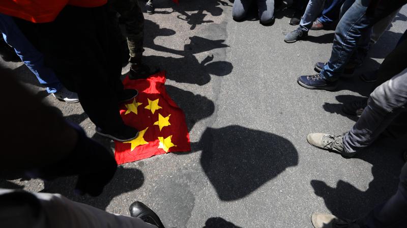 In recent weeks, Indian-Americans in major US cities have held peaceful protests against China. (Representational Image: AP) In recent weeks, Indian-Americans in major US cities have held peaceful protests against China. (Representational Image: AP)