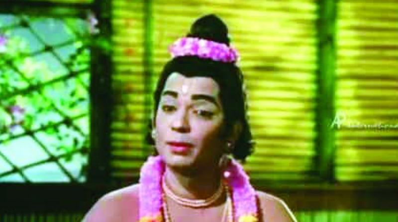 Balamuralikrishna as Narada in the movie Bhakta Prahalada. Balamuralikrishna as Narada in the movie Bhakta Prahalada.