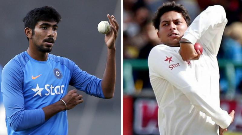 While Jasprit Bumrah received his maiden Test call-up, chinaman Kuldeep Yadav could not make the cut to the Indian squad for South Africa Tests. (Photo: AP / PTI) While Jasprit Bumrah received his maiden Test call-up, chinaman Kuldeep Yadav could not make the cut to the Indian squad for South Africa Tests. (Photo: AP / PTI)