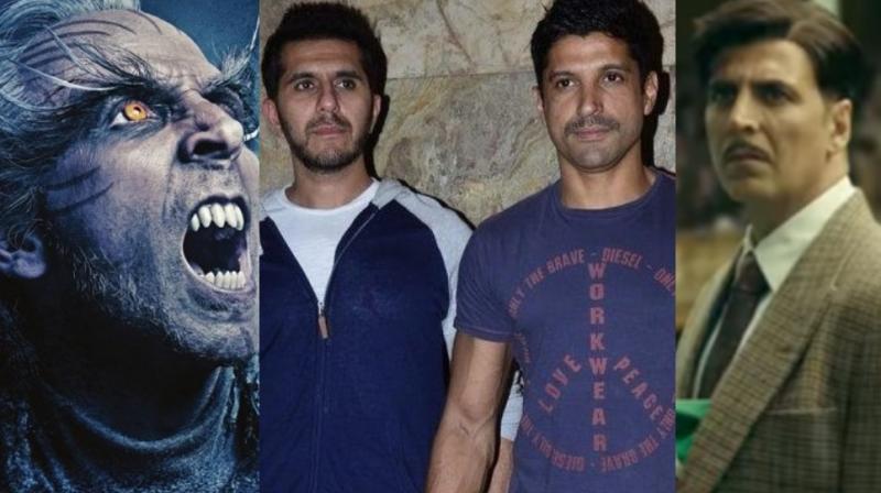 Akshay Kumar's look in '2.0' and 'Gold.' Ritesh Sidhwani and Farhan Akhtar. Akshay Kumar's look in '2.0' and 'Gold.' Ritesh Sidhwani and Farhan Akhtar.