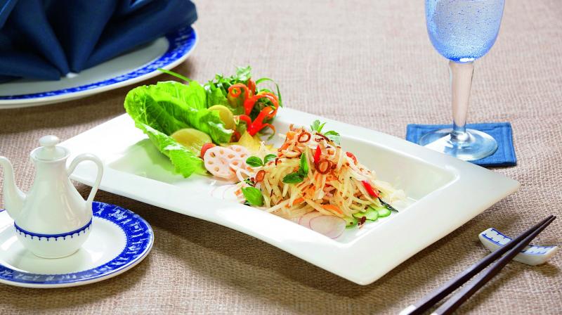 Vietnamese raw papaya salad Vietnamese raw papaya salad