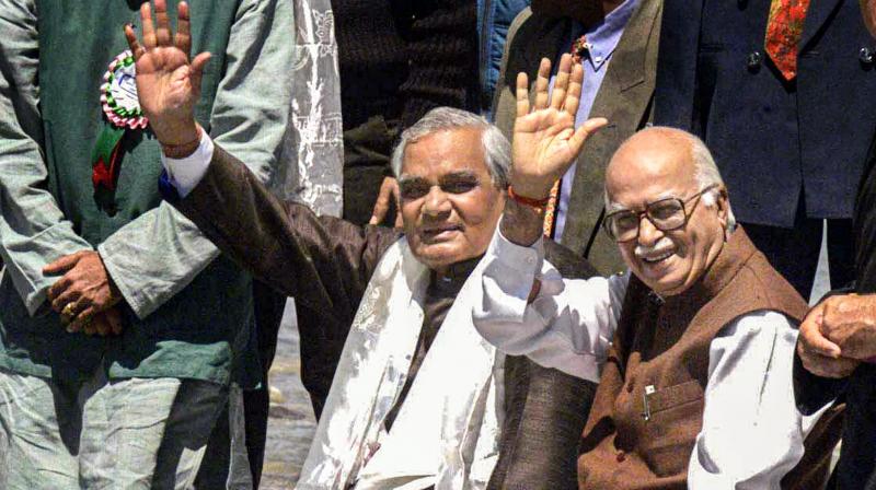 In his condolence message, LK Advani said, ‘Vajpayee's sterling humane qualities like compassion, humility and his remarkable ability to win over adversaries despite ideological differences have all had a profound effect on him. (Photo: File | PTI) In his condolence message, LK Advani said, ‘Vajpayee's sterling humane qualities like compassion, humility and his remarkable ability to win over adversaries despite ideological differences have all had a profound effect on him. (Photo: File | PTI)