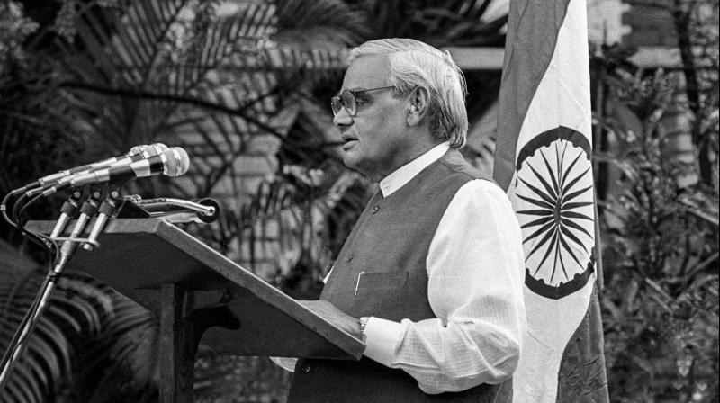 Former prime minister Atal Bihari Vajpayee dies at 93 on Thursday. (Photo: File | PTI) Former prime minister Atal Bihari Vajpayee dies at 93 on Thursday. (Photo: File | PTI)