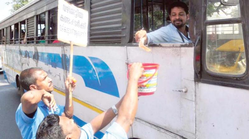 An empanelled driver is paid Rs 500 for a single duty, almost the half enjoyed by permanent drivers, while the driver of a private bus will get a minimum Rs 800. An empanelled driver is paid Rs 500 for a single duty, almost the half enjoyed by permanent drivers, while the driver of a private bus will get a minimum Rs 800.