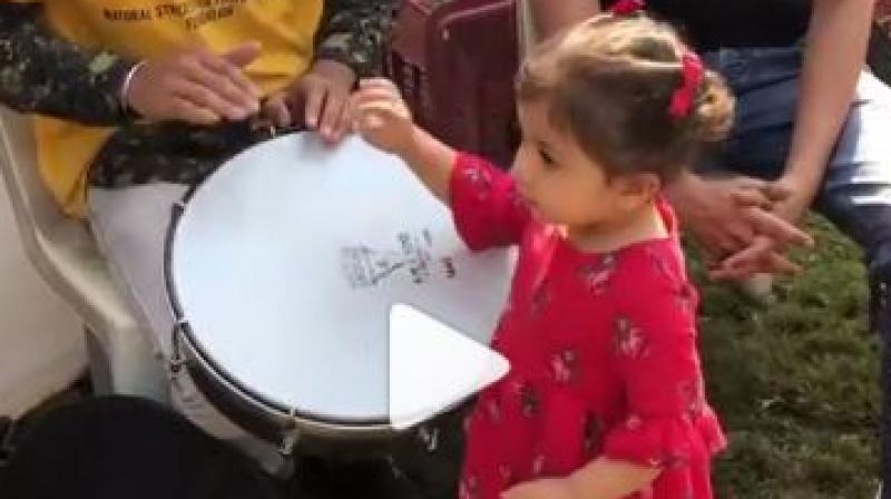 Screen capture from Misha playing the drum. Screen capture from Misha playing the drum.