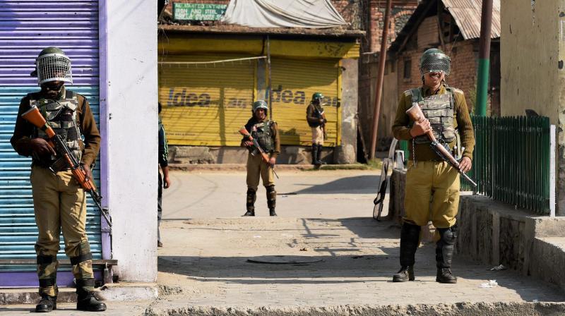 Security jawans stand guard in Jammu and Kashmir. (Photo: PTI/File) Security jawans stand guard in Jammu and Kashmir. (Photo: PTI/File)