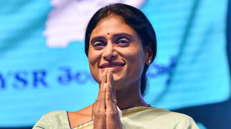 YS Sharmila, sister of Andhra Pradesh Chief Minister YS Jagan Mohan Reddy. (PTI Photo)