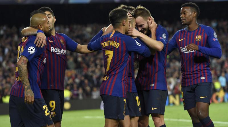 Philippe Coutinho rattled the crossbar in the second half before Jordi Alba sealed the points seven minutes from time to leave Barca on the brink of a spot in the last 16. (Photo: AFP) Philippe Coutinho rattled the crossbar in the second half before Jordi Alba sealed the points seven minutes from time to leave Barca on the brink of a spot in the last 16. (Photo: AFP)