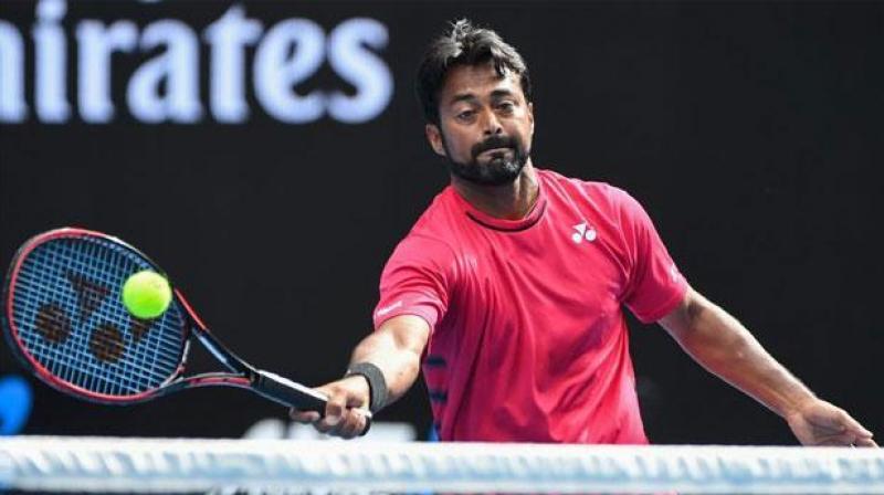 Leander Paes and Purav Raja will square off against fifth seeds Jamie Murray and Bruno Soares in the next round. (Photo: AFP) Leander Paes and Purav Raja will square off against fifth seeds Jamie Murray and Bruno Soares in the next round. (Photo: AFP)