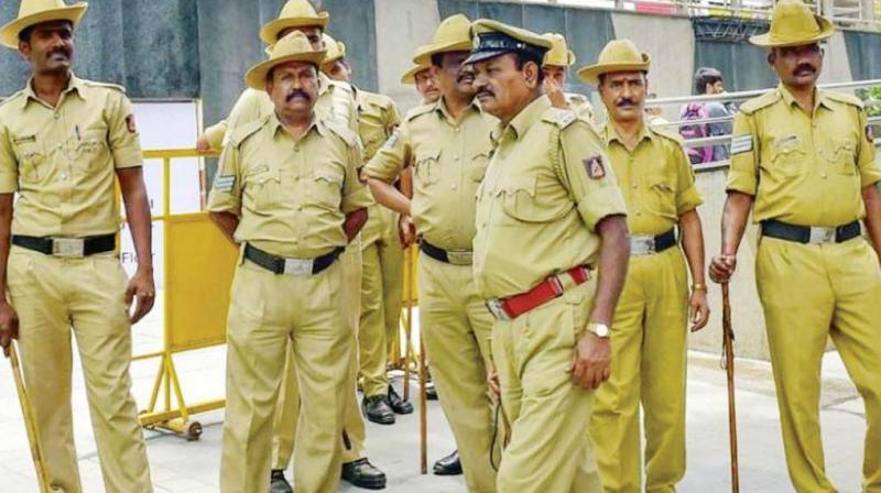 The 28-year-old man identified as Eshwar, a native of Nalgonda district, was taken into custody as soon as poured kerosene over his body, a senior police official said. (Representational Image | PTI) The 28-year-old man identified as Eshwar, a native of Nalgonda district, was taken into custody as soon as poured kerosene over his body, a senior police official said. (Representational Image | PTI)