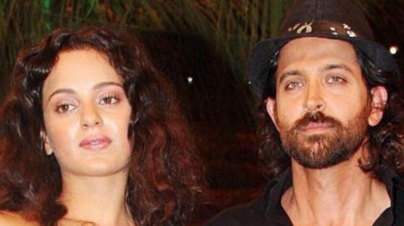 Hrithik Roshan and Kangana Ranaut. Hrithik Roshan and Kangana Ranaut.