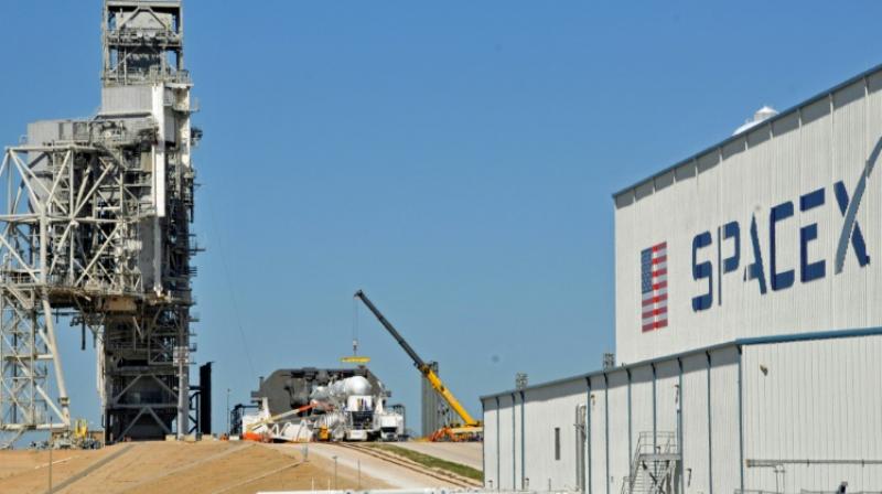 Space X's Falcon 9 rocket prepared for a launch to the International Space Station in February 2017 at the Kennedy Space Center, Florida. (Photo: AFP) Space X's Falcon 9 rocket prepared for a launch to the International Space Station in February 2017 at the Kennedy Space Center, Florida. (Photo: AFP)