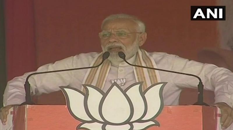 The prime minister also referred to Sonipat as land of "kisan, jawans and pehalwans". (Photo: ANI) The prime minister also referred to Sonipat as land of "kisan, jawans and pehalwans". (Photo: ANI)