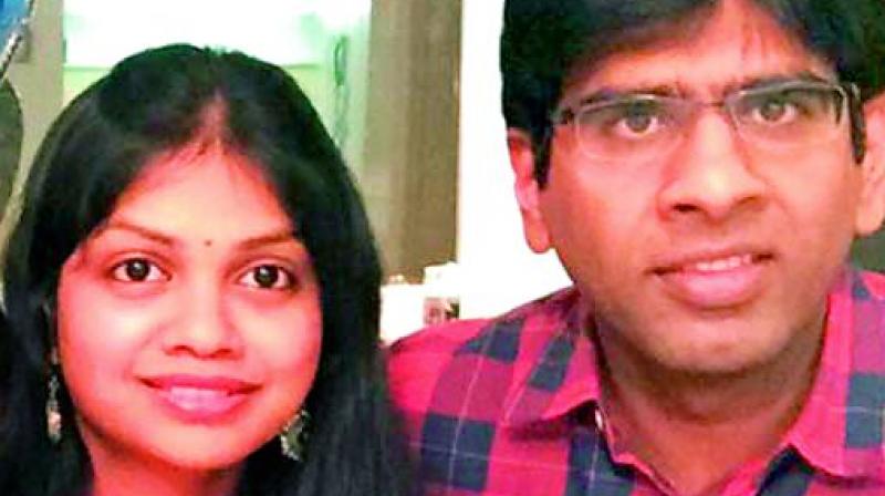 A file picture of Madhukar Reddy and wife Swati. Madhukar committed suicide on April 3. (Photo: DC) A file picture of Madhukar Reddy and wife Swati. Madhukar committed suicide on April 3. (Photo: DC)