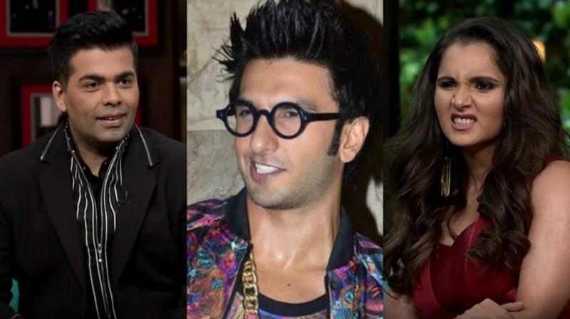 Sania Mirza made her debut on 'Koffee with Karan' alongside side Farah Khan. Sania Mirza made her debut on 'Koffee with Karan' alongside side Farah Khan.