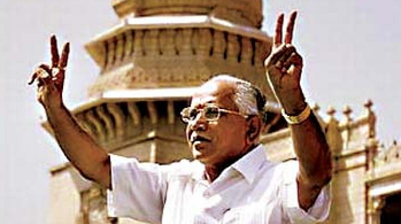 BJP state president and former CM B.S. Yeddyurappa who is the party’s mascot for the 2018 Assembly polls, in a file photograph BJP state president and former CM B.S. Yeddyurappa who is the party’s mascot for the 2018 Assembly polls, in a file photograph