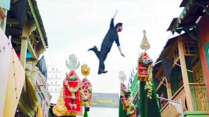 A scene that depicts holy symbols during a Moharrum procession has upset the Shia community A scene that depicts holy symbols during a Moharrum procession has upset the Shia community