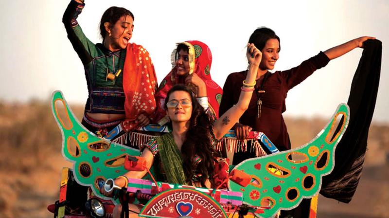 Still from a movie Parched Still from a movie Parched