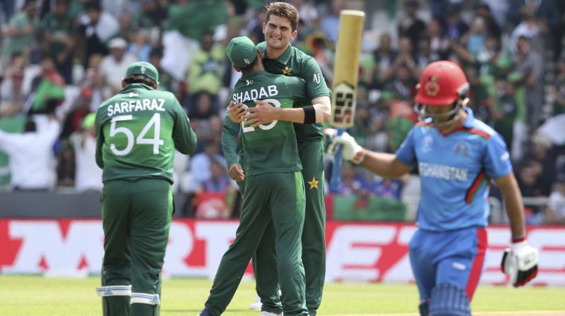 Afridi, who had starred in Pakistan's win over New Zealand, was impressive upfront as well as in the death overs, ending with figures of four for 47 in 10 overs.(Photo: AP) Afridi, who had starred in Pakistan's win over New Zealand, was impressive upfront as well as in the death overs, ending with figures of four for 47 in 10 overs.(Photo: AP)