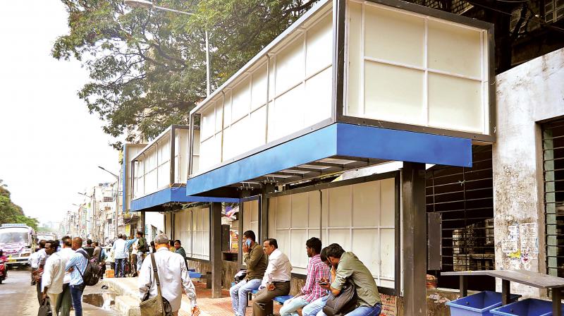 In an attempt to put an end to this menace, the BBMP is planning to design bus shelters cum public toilets at 550 different locations. In an attempt to put an end to this menace, the BBMP is planning to design bus shelters cum public toilets at 550 different locations.