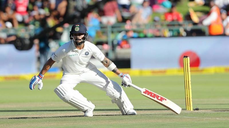 Virat Kohli, who has recently returned for the national side after being rested for the series against Lanka, struggled to make runs like his team-mates during his side's 72-run defeat against South Africa in the opening Test in Cape Town.(Photo: BCCI) Virat Kohli, who has recently returned for the national side after being rested for the series against Lanka, struggled to make runs like his team-mates during his side's 72-run defeat against South Africa in the opening Test in Cape Town.(Photo: BCCI)