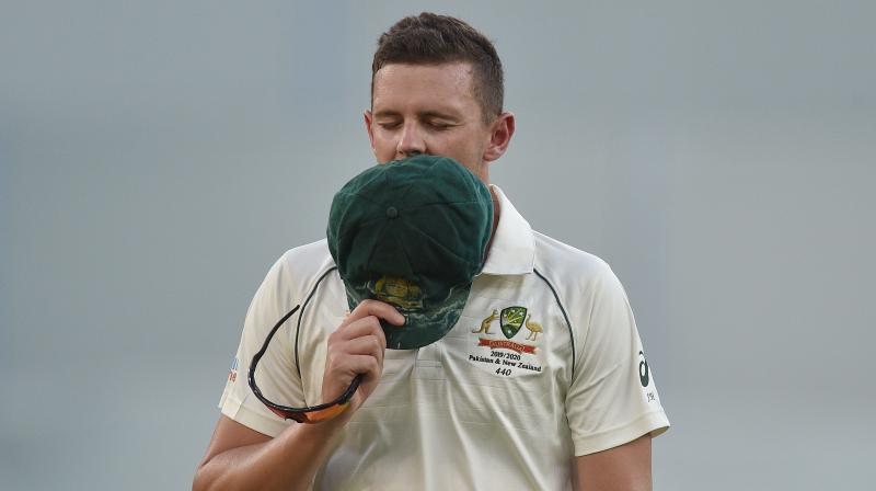 Australian bowler Josh Hazlewood was on Sunday ruled out of the second Test against New Zealand due to a hamstring tear. (Photo:AFP)