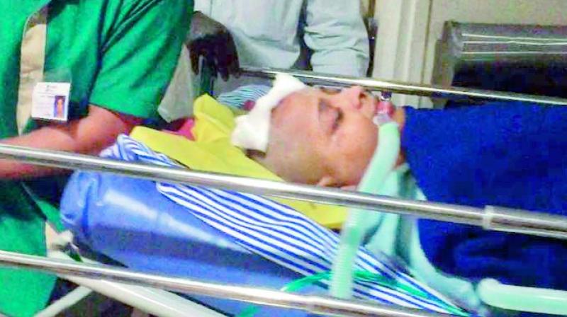 Uzma Hafeez who is in coma, after an iron rod from a Metro construction site fell and pierced her skull. Uzma Hafeez who is in coma, after an iron rod from a Metro construction site fell and pierced her skull.