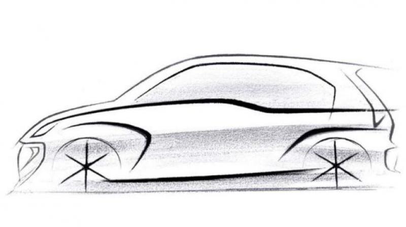 Hyundai has unveiled the first-ever sketch of its upcoming small hatchback codenamed the AH2. Hyundai has unveiled the first-ever sketch of its upcoming small hatchback codenamed the AH2.