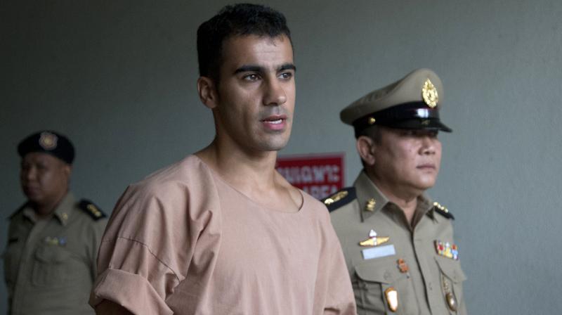 Araibi was convicted in absentia on charges of vandalising a police station in Bahrain, but says he was out of the country playing in a match at the time of the alleged offence. (Photo: AP) Araibi was convicted in absentia on charges of vandalising a police station in Bahrain, but says he was out of the country playing in a match at the time of the alleged offence. (Photo: AP)