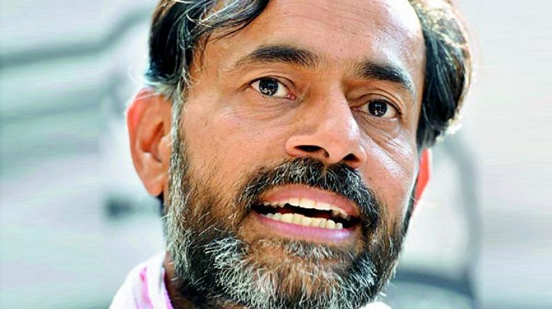 Yogendra Yadav on Wednesday alleged that the raid was conducted with an intent to 'intimidate' and 'silence' him as he had launched an agitation for fair crop price for farmers and against liquor shops in Haryana. (Photo: File) Yogendra Yadav on Wednesday alleged that the raid was conducted with an intent to 'intimidate' and 'silence' him as he had launched an agitation for fair crop price for farmers and against liquor shops in Haryana. (Photo: File)